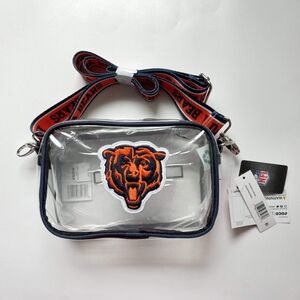 Chicago Bears Clear Stadium Bag Crossbody NFL Official Adjustable Strap NWT